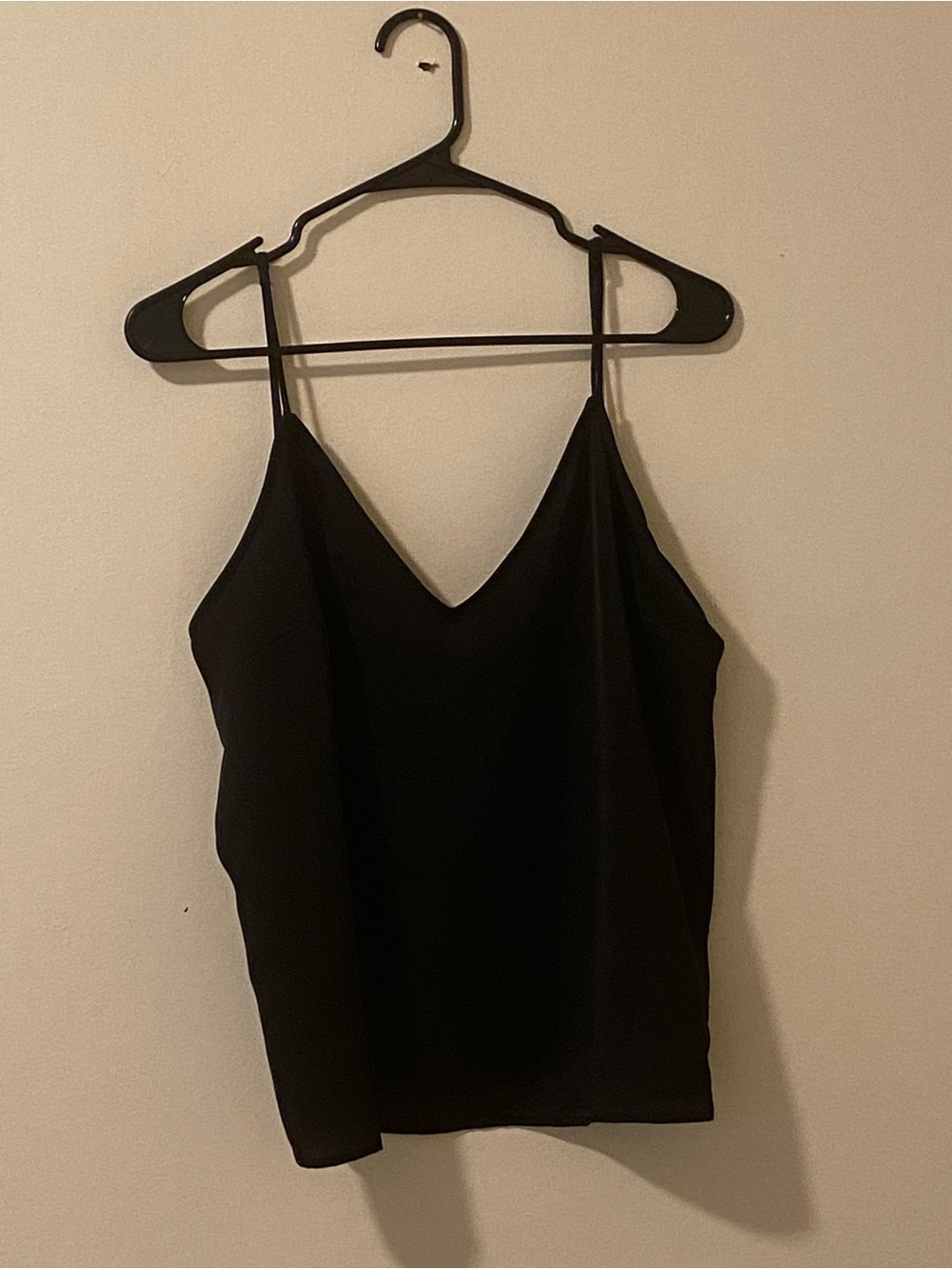 a new day Black V-Neck Silky Camisole
